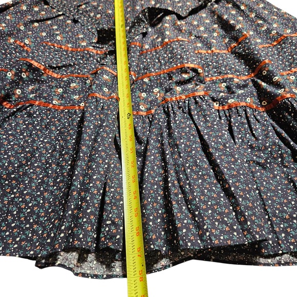 Vintage Gunne Sax by Jessica Poppy Floral Belted Maxi Dress Size 0-2 Prairie - Picture 8 of 8